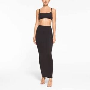 SKIMS Fits Everybody Black Onyx Maxi Skirt SOLD OUT L